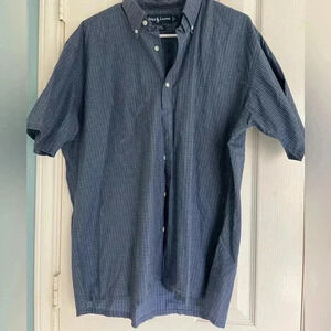 Ralph Lauren Greggor Blue Red Check Shirt size Large